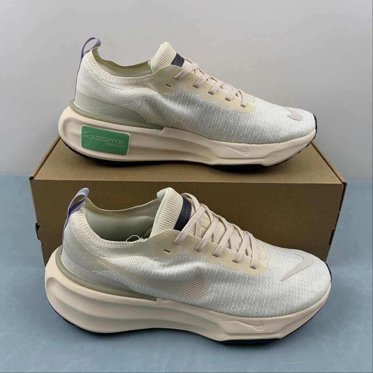 ZoomX Invincible Run FK 3 Cream Light Orewood Brown Coconut Milk DR2615-200 Support Core