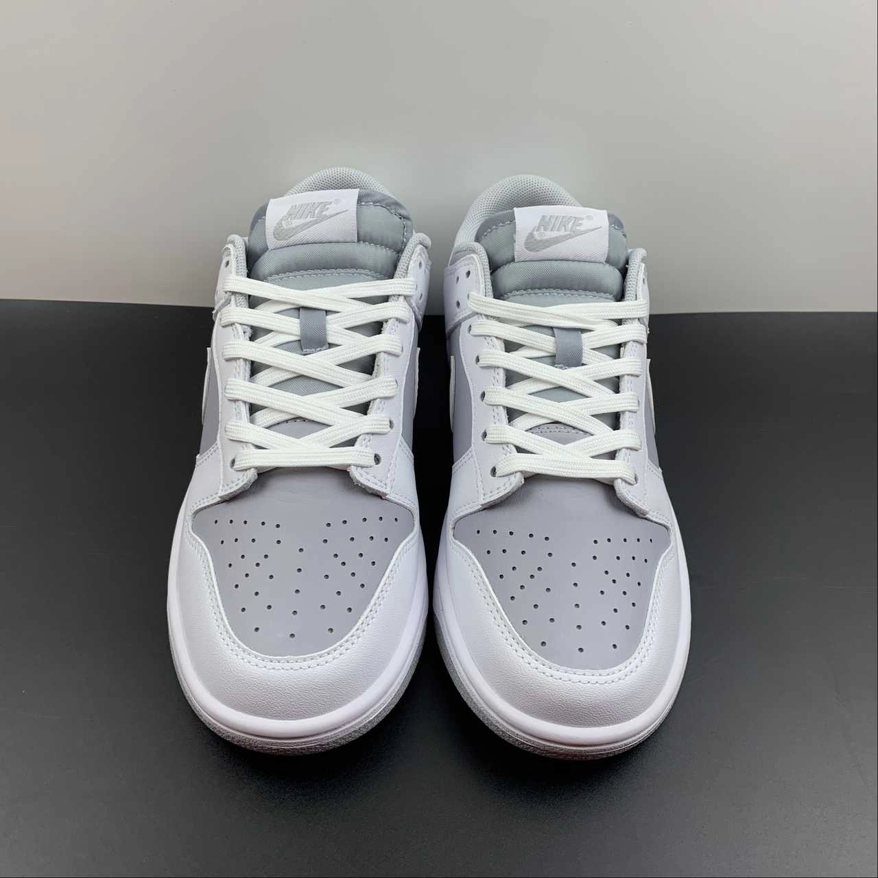SB Dunk Low Retro White Neutral Gray DJ6188-003 Compression Balanced Midsole Anti Slip Rubber Outsole