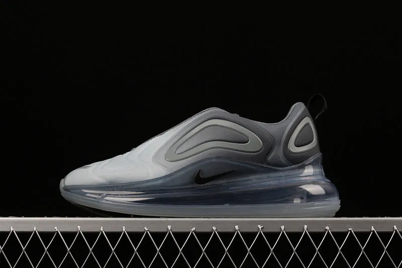 Air Max 720 Carbon Grey Black Wolf Grey AO2924-002 running with a foam midsole Speed Training