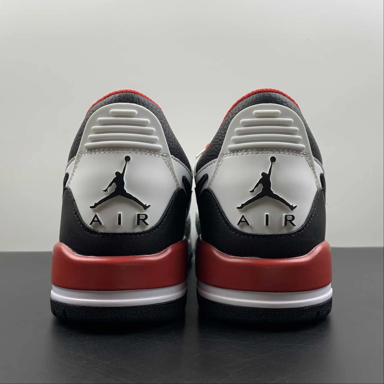 Style Design Reinforced heel Air Jordan Legacy 312 Low 23 White Black Red FJ7221-101