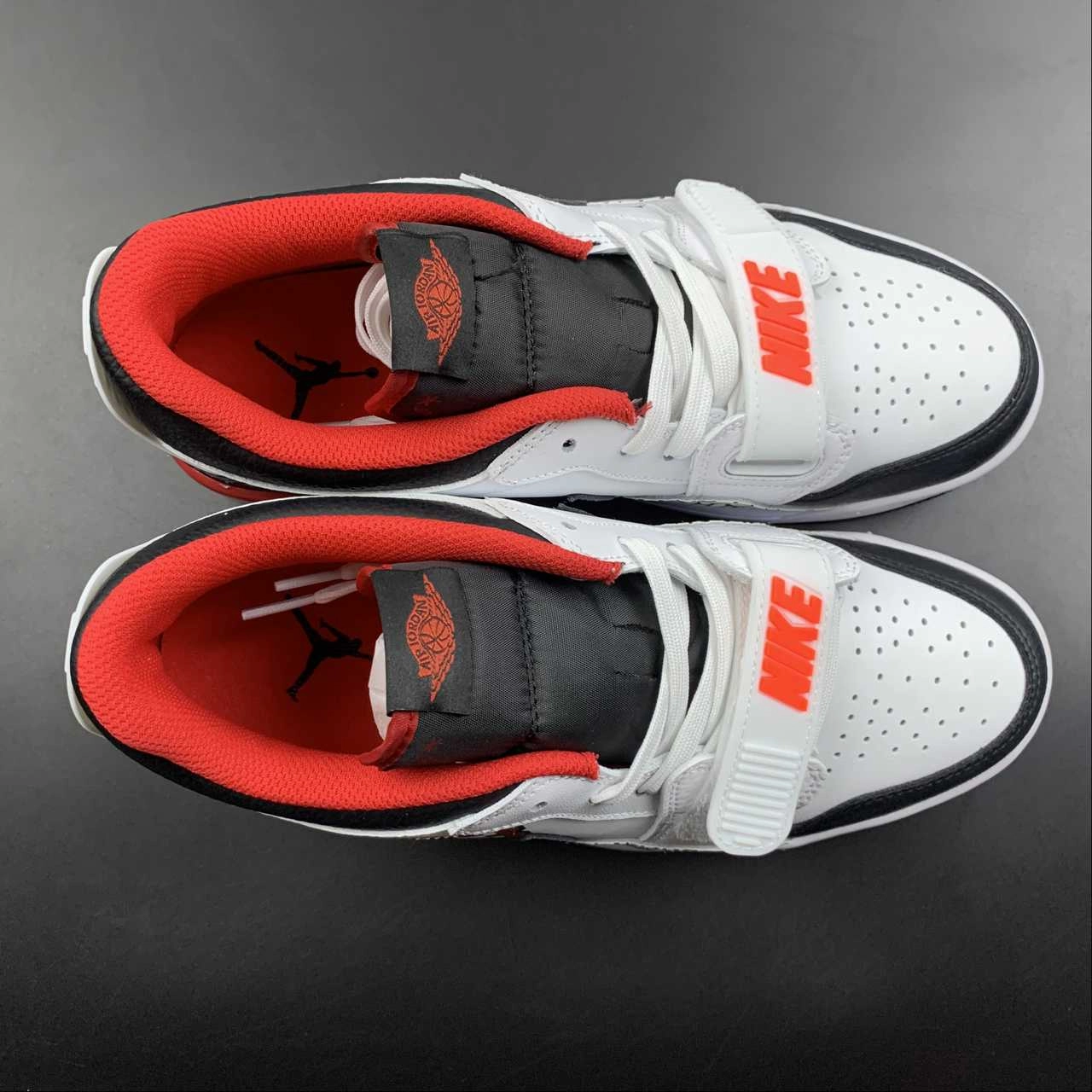 Air Jordan Legacy 312 Low 23 White Black Red FJ7221-101 Light Foam Layer Max Agility