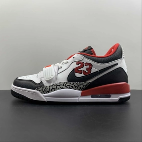 Air Jordan Legacy 312 Low 23 White Black Red FJ7221-101 Optimal Movement Court Mobility Build