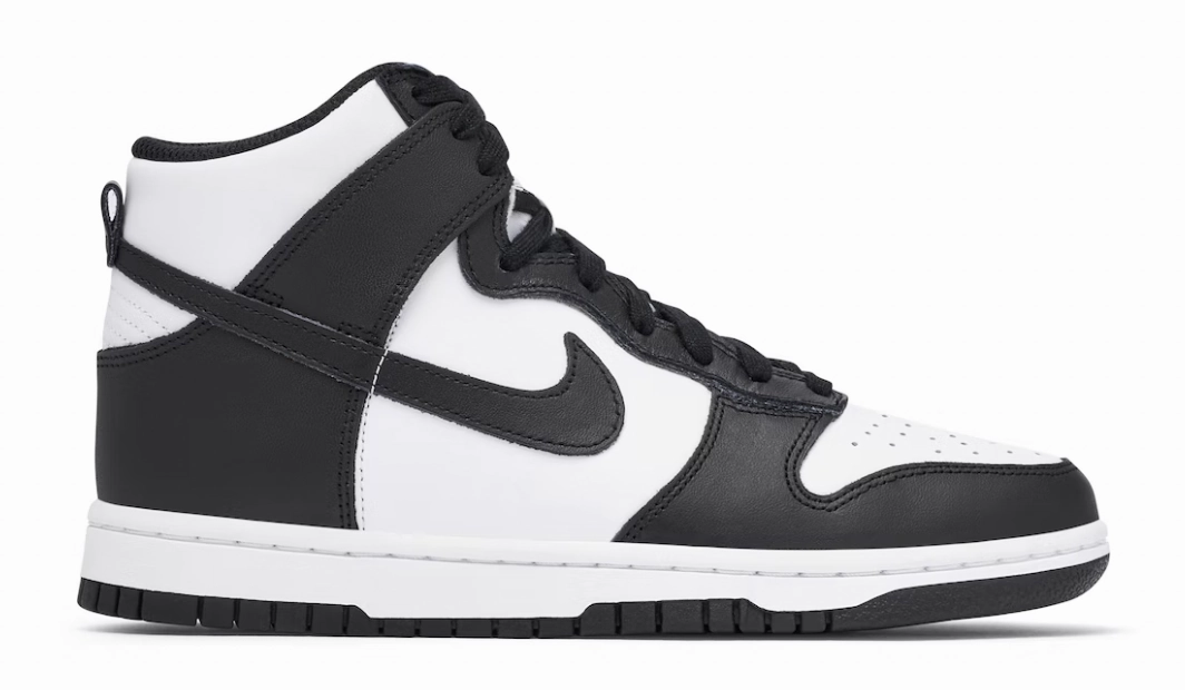 Foam Midsole Cushioning nike dunk high black white (panda)