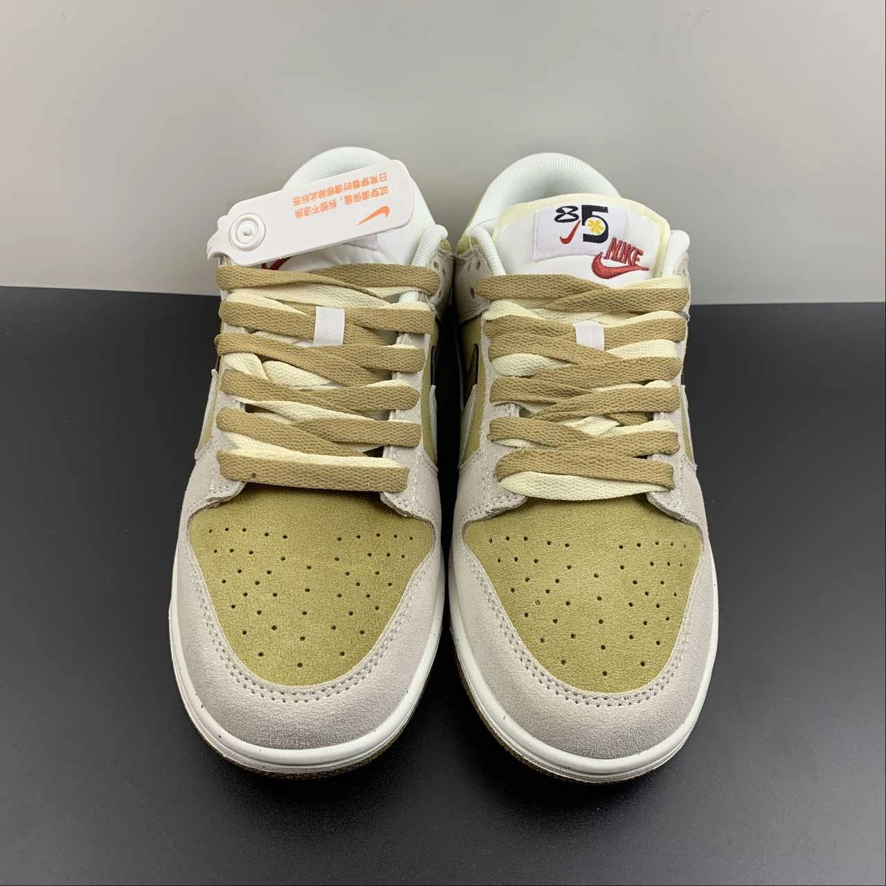 SB Dunk Low 85 White Brown Black DO9457-113 Padded Fit Quick Walk