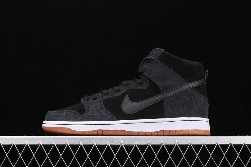 Elastic Ankle Dunk High Premium SB QS Black Black-White-Gm Med Brown 313171-075
