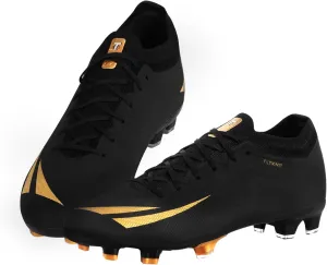 Tazzico Soccer Cleats Mens Womens Black Football Cleats for Boy's Sneakers Soccer Shoes for Kids Professional FG Training Shoes
