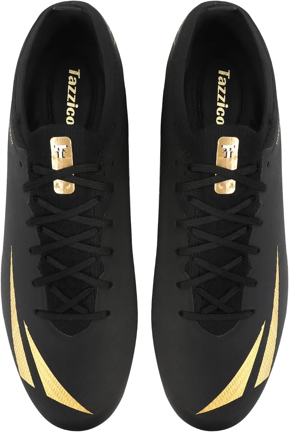 Tazzico Soccer Cleats Mens Womens Black Football Cleats for Boy's Sneakers Soccer Shoes for Kids Professional FG Training Shoes