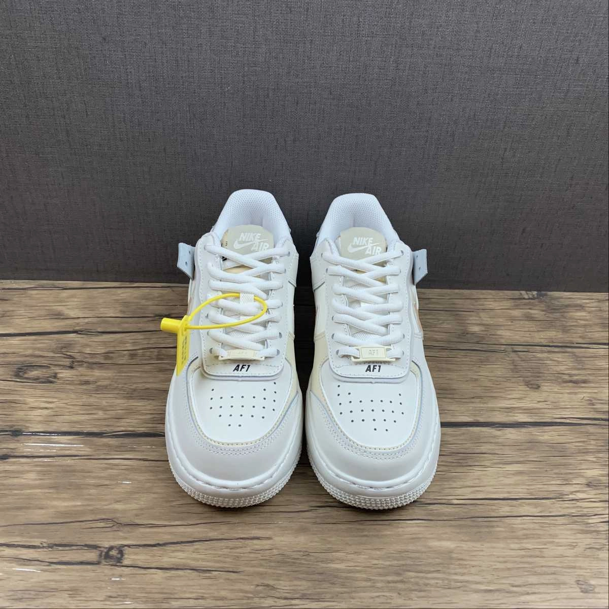 Mesh   lined Air Force 1 Shadow Sail Hemp Fossil Light Gray White CI0919-116