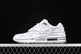 Air Max 1 Sketch to Shelf White Black CJ4286-100 Sunny running comfort