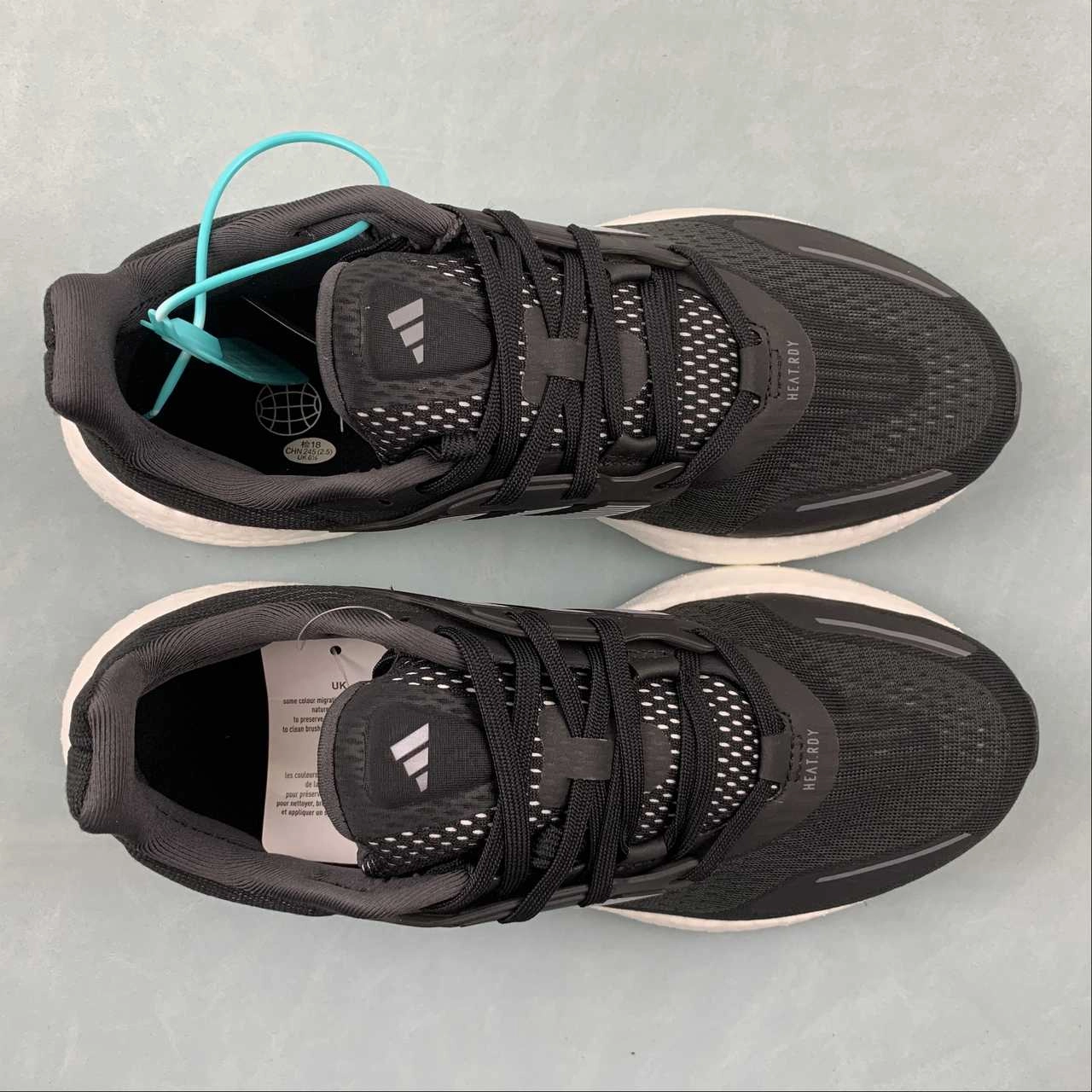 treadmill running shoes Adidas Pureboost 22 Heat.RDY Core Black Cloud White Grey Four HQ3980