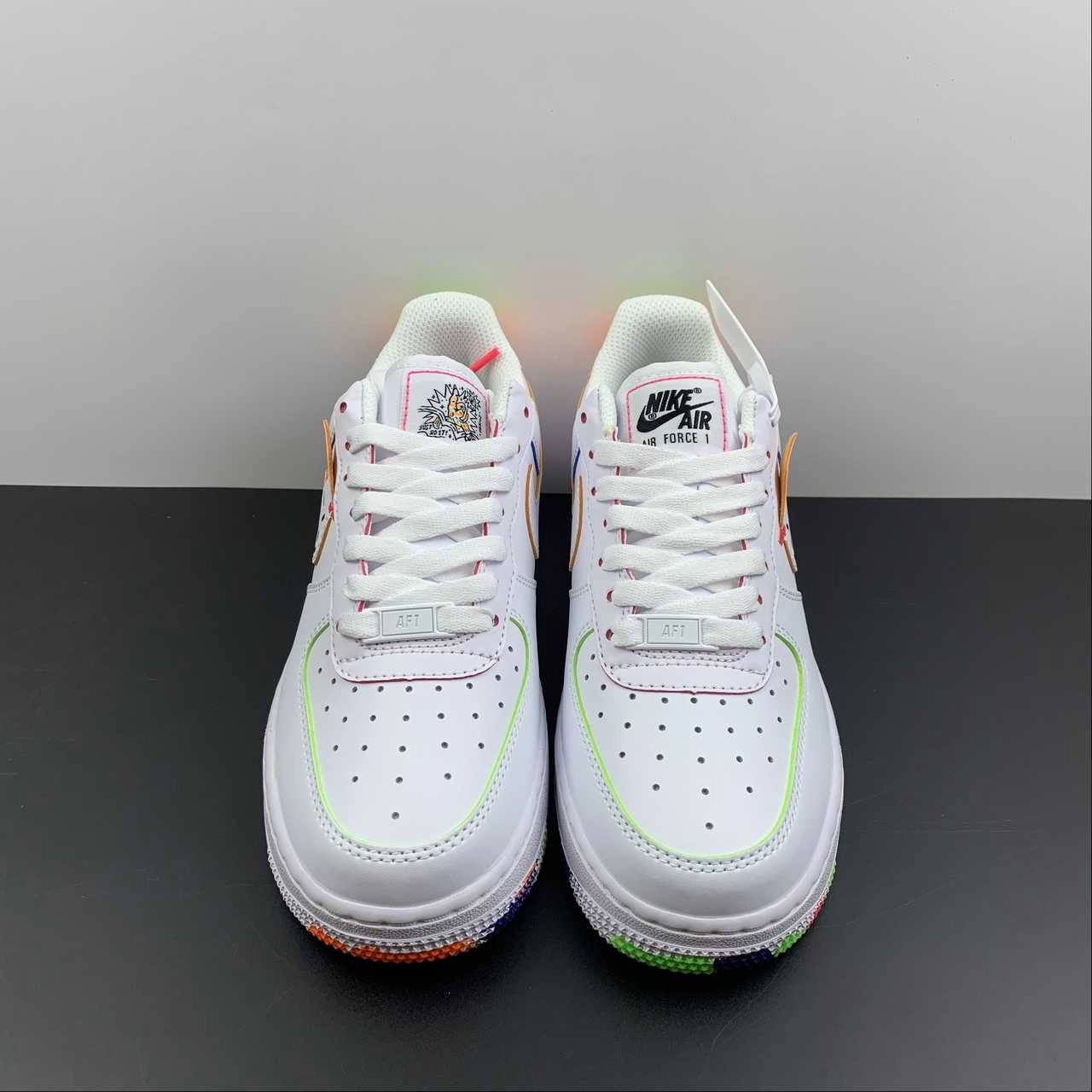 Air Force 1 Low Kids Drawing White Multi-Color DV1366-111 Timeless Fit Step Trend