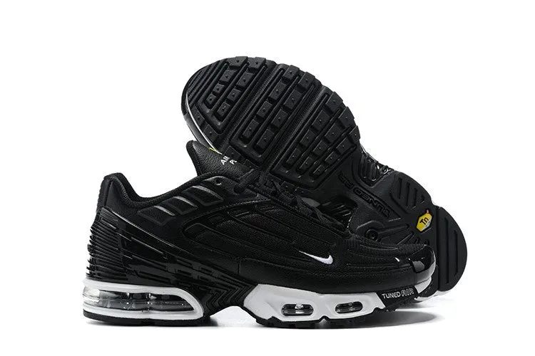 Air Max Plus 3 Black White Black 805050-028 pastel - colored running shoes steampunk - themed running gear