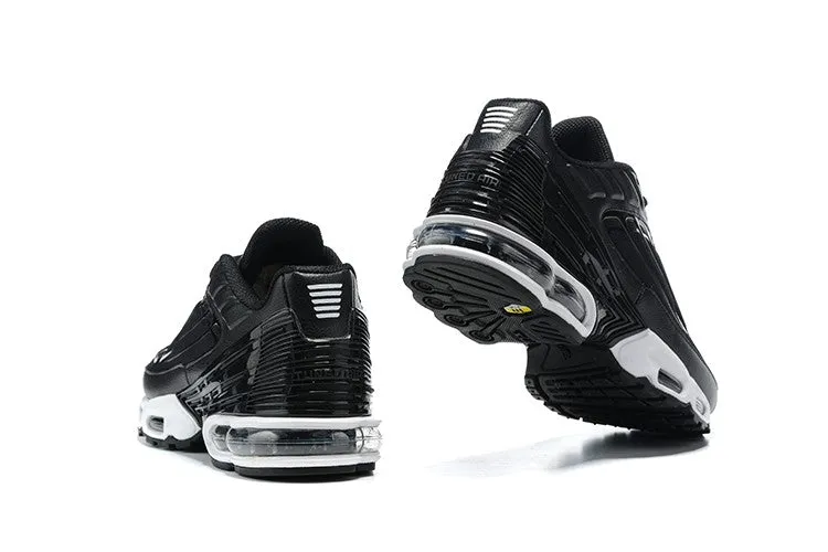 Air Max Plus 3 Black White Black 805050-028 sunny running Shock Resistance