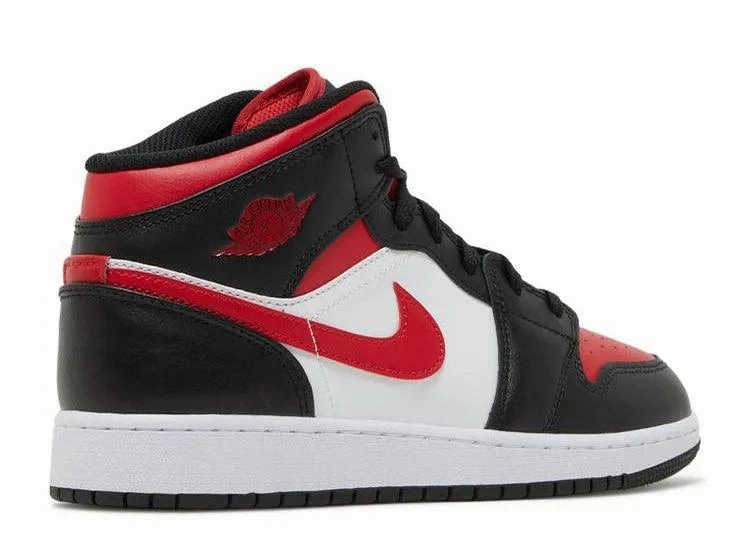 Fog Hike Air Jordan 1 Mid Fire Red (GS)