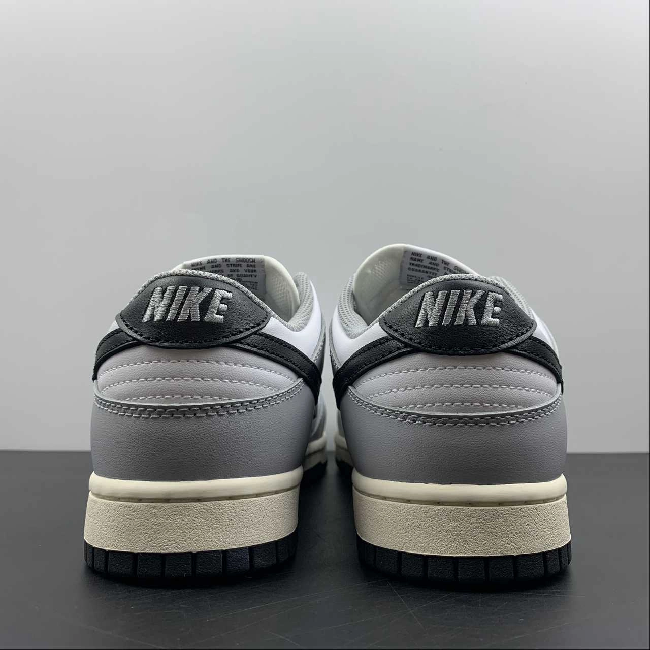 SB Dunk Low White Light Smoke Gray Black DD1503-117 Balance Focus