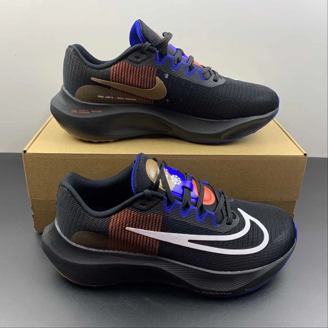 Slip Control Stability control Zoom Fly 5 A.I.R. HOLA LOU Black Phantom-Ale Brown DR9837-001