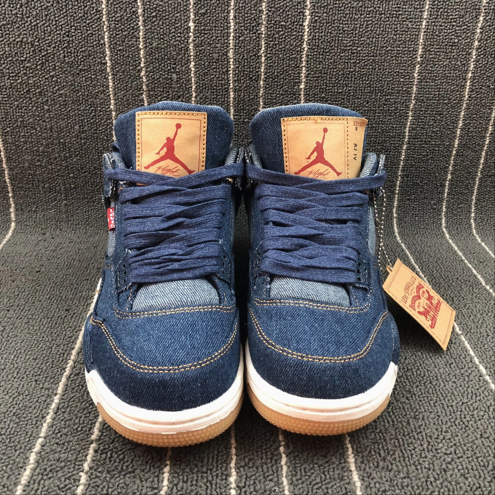 Levis x Air Jordan 4 Retro Denim AO2571-401 Breathable Weave