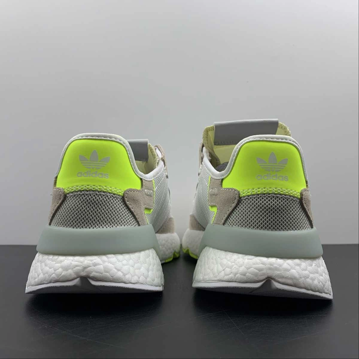 Adidas Nite Jogger 3M Grey White-Volt skateboarding shoes