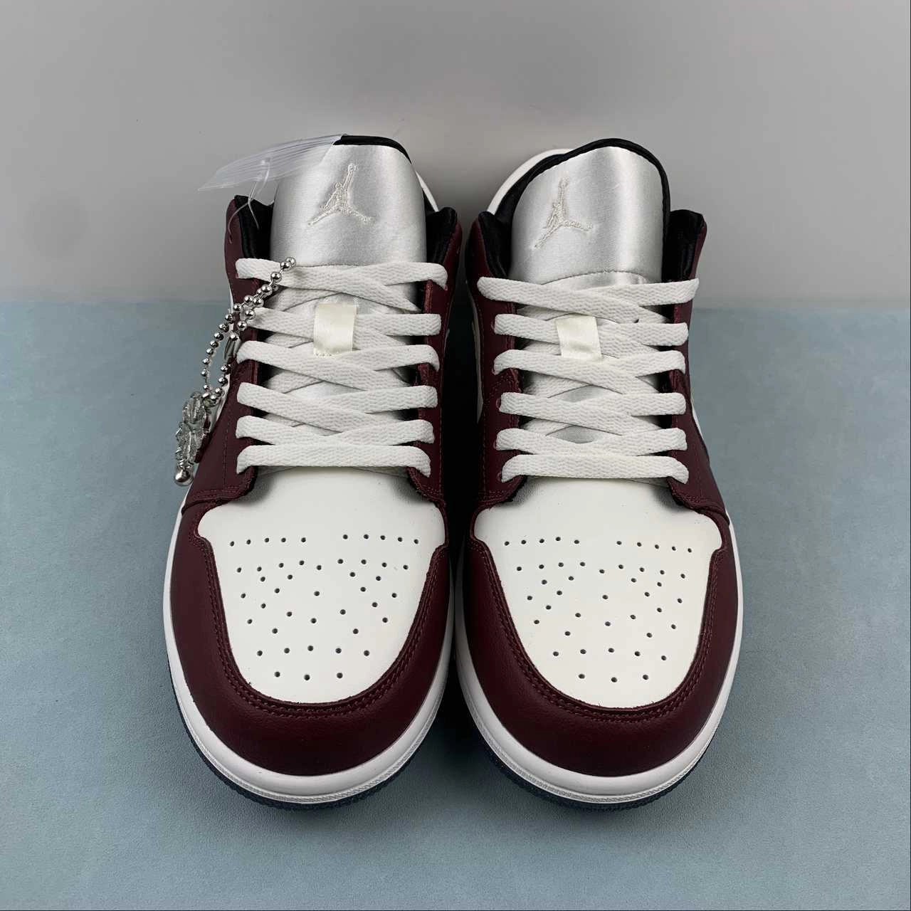 Air Jordan 1 Low SE CNY Sail Metallic Gold Grain Dark Team Red FJ5735-100 Abrasion Resistant Lining Shift Friendly