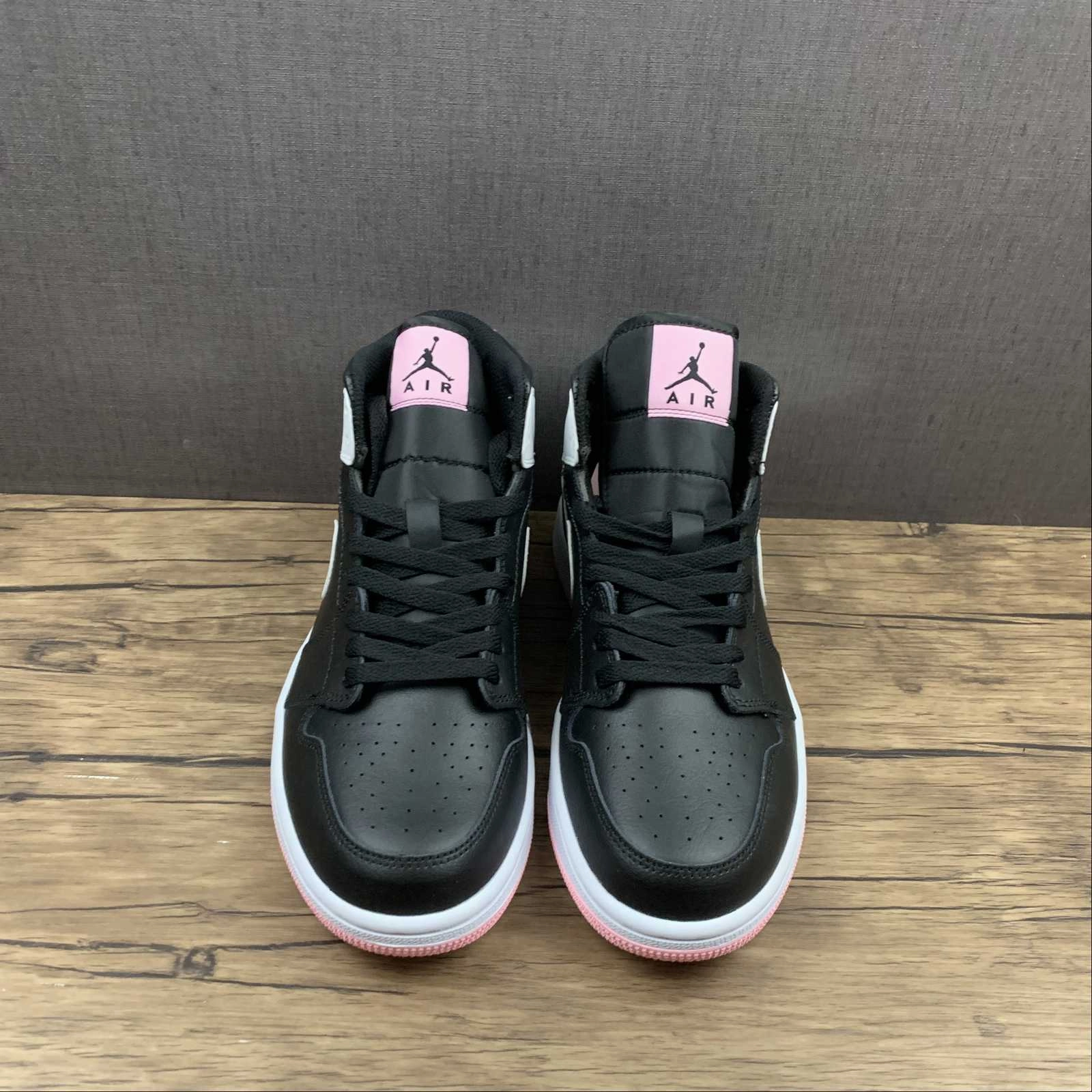 Air Jordan 1 Mid Black White Arctic Punch (2021) 555112 061 Performance Boost Breathable Footbed