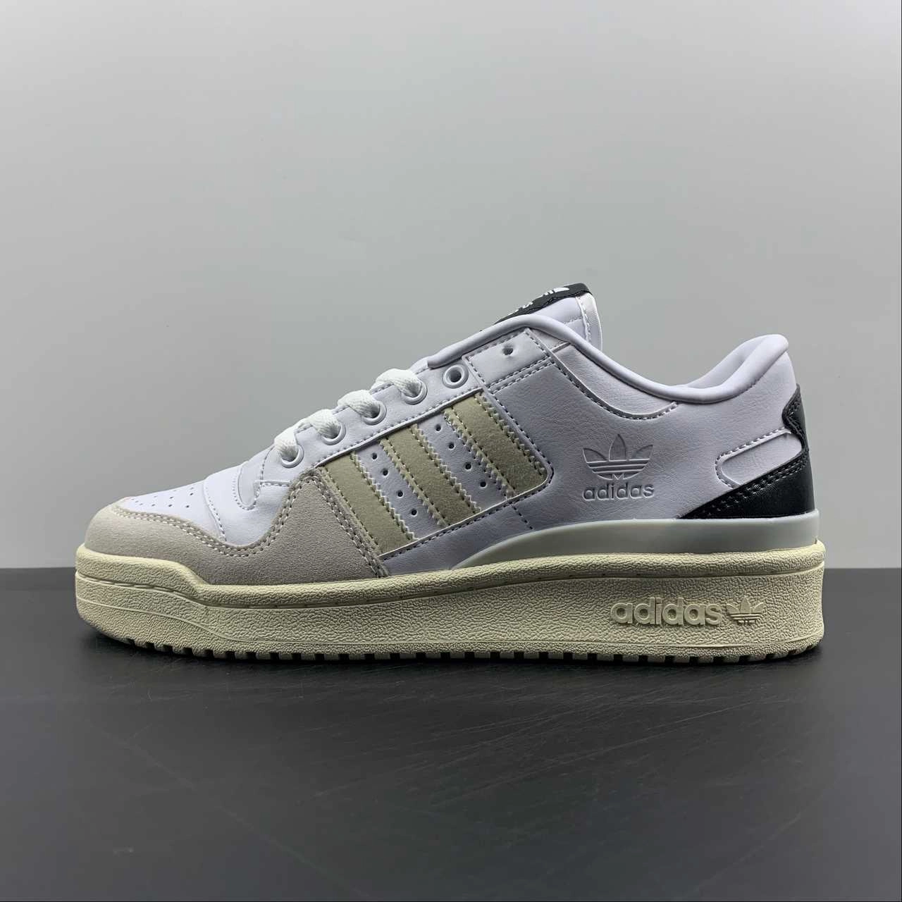 Adidas Forum 84 Low White Beige Black GY2541 Breathable Fit