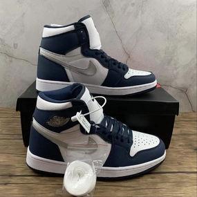AdjustableStrap Air Jordan 1 Retro High OG White Navy DC1788-100