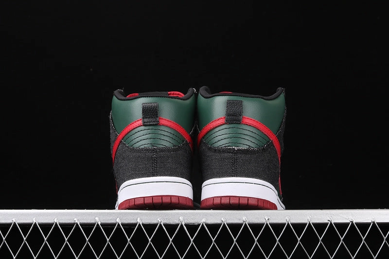 Double Stitched Dunk High Premium SB Deep Forest Paprika 313171-362