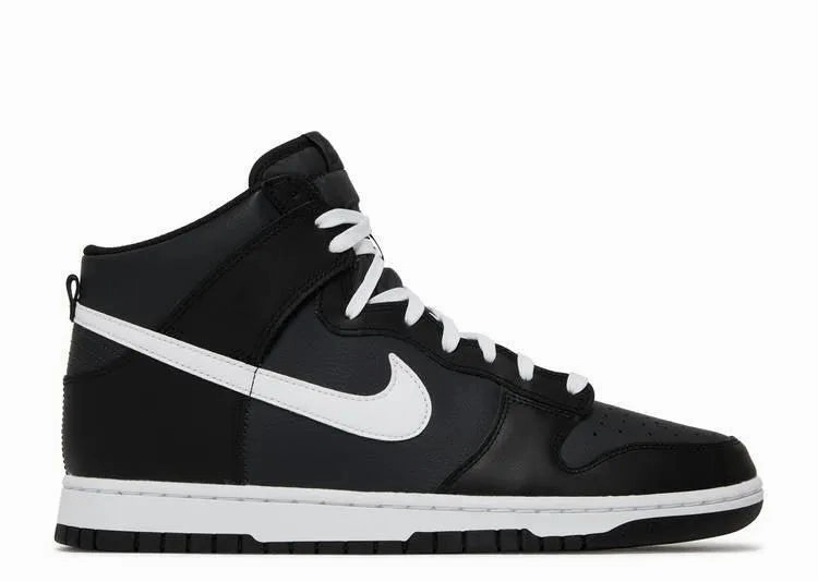 Nike Dunk High Black Panda Rubberized Outsole Outdoor Stroll