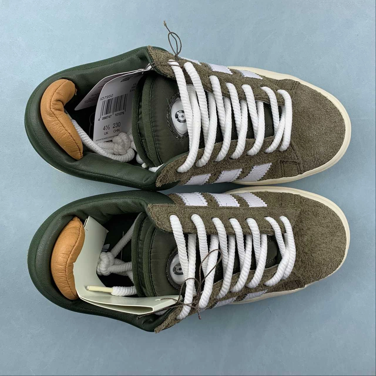 Modern Edge Grip Ready Bad Bunny x Adidas Campus Light Wild Moss Blue Tint Cream White ID7950