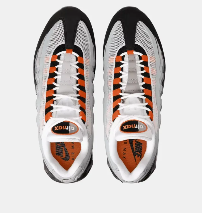 right - foot shoe Nike Air Max 95 OG Bright Mandarin (2025)