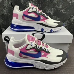 treadmill - runner running with knee braces Air Max 270 React Summit White Hyper Blue CI3899-100