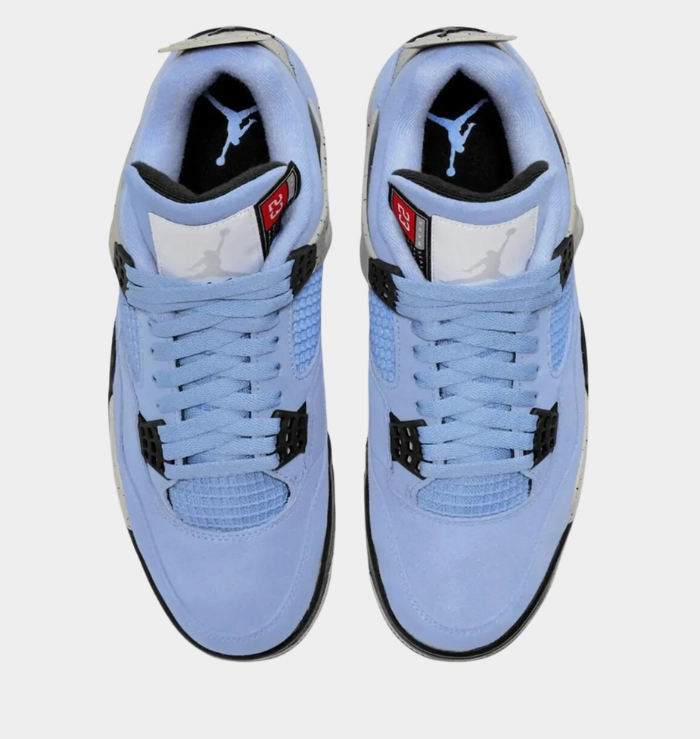 Nike Air Jordan 4 Retro University Blue Fitness Ready Flexible frame
