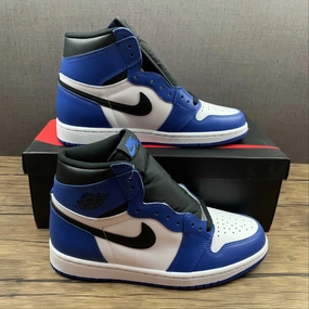 Air Jordan 1 Retro High OG Game Royal Black-Summit White (2021) 555088-403 Recycled Material Build