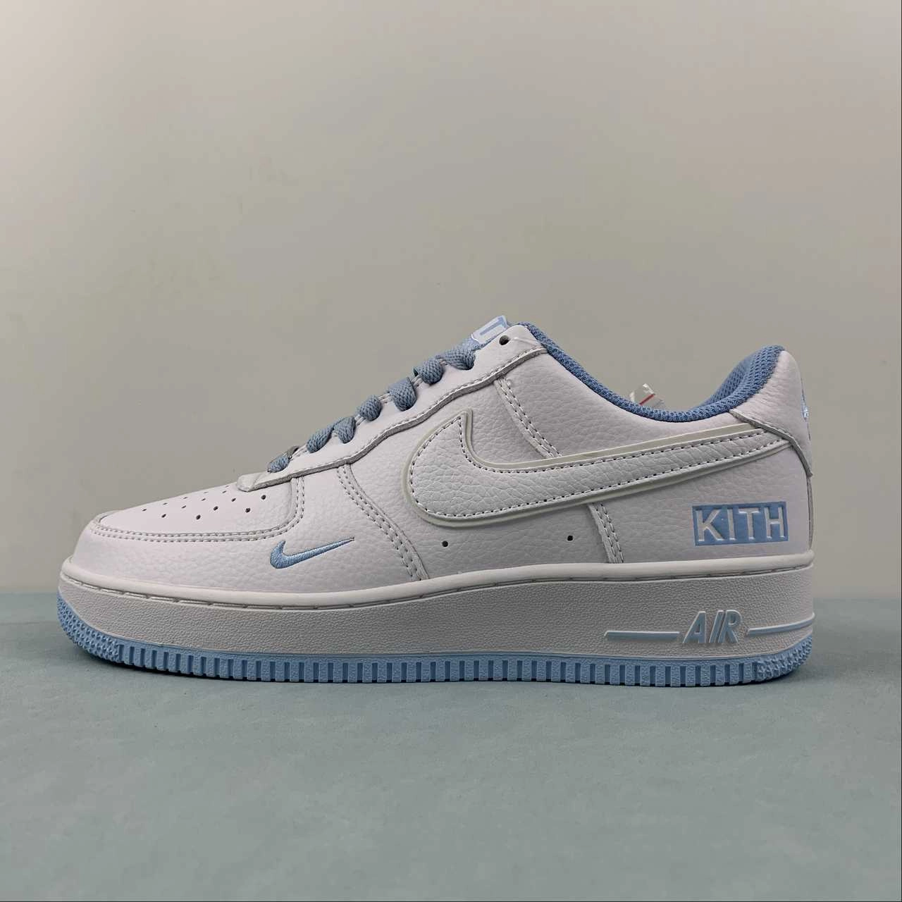 sports shoes Kith x Air Force 1 07 Low White Blue KT1659-003