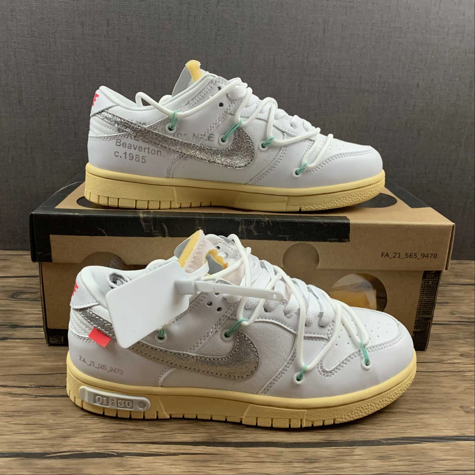 Responsive cushioning Relax Days Dunk Low X Off-White 'Lote 01 de 50' DM1602-127