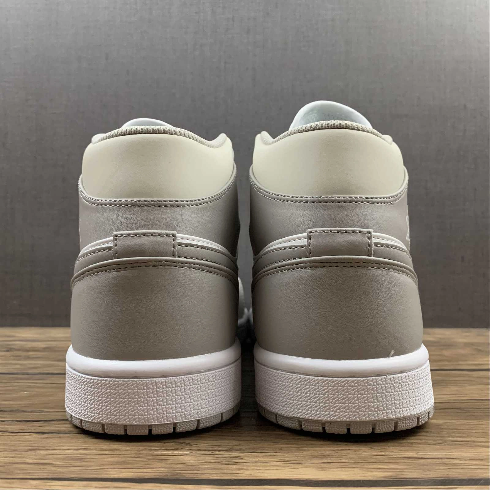 Air Jordan 1 Mid College Grey Light Bone-White (2021) Agility Boost