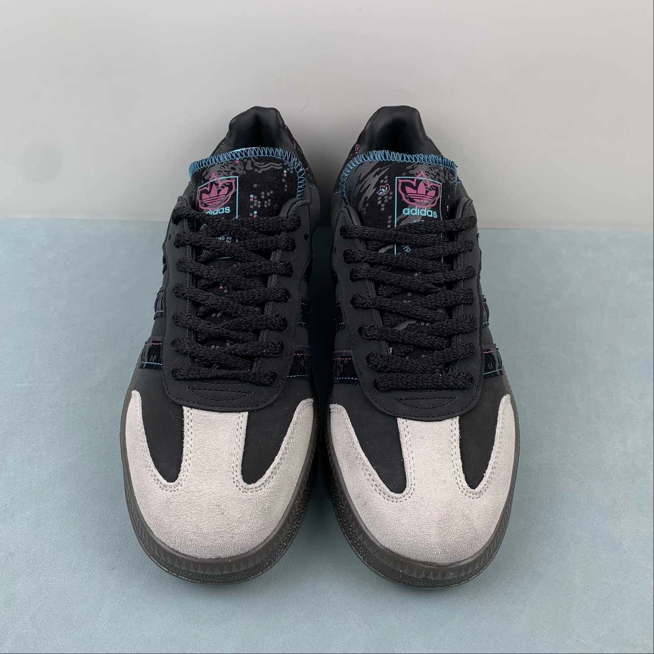 Water Resistant Outdoor Footwear Fefei Ruan x Adidas Samba XLG Chinese New Year Pack Core Black Gray Gum ID1138