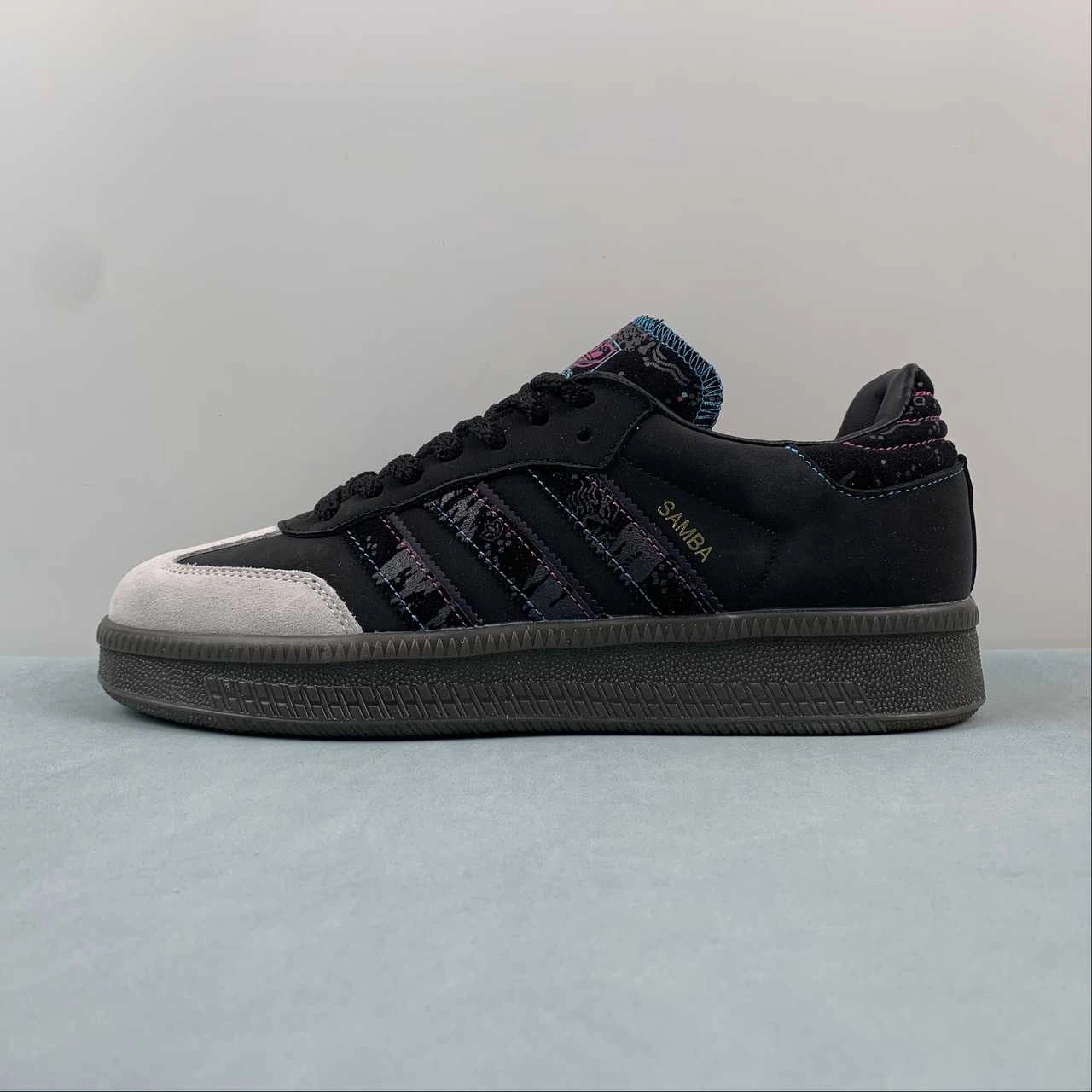 Fefei Ruan x Adidas Samba XLG Chinese New Year Pack Core Black Gray Gum ID1138 Current Hike Mobile Life