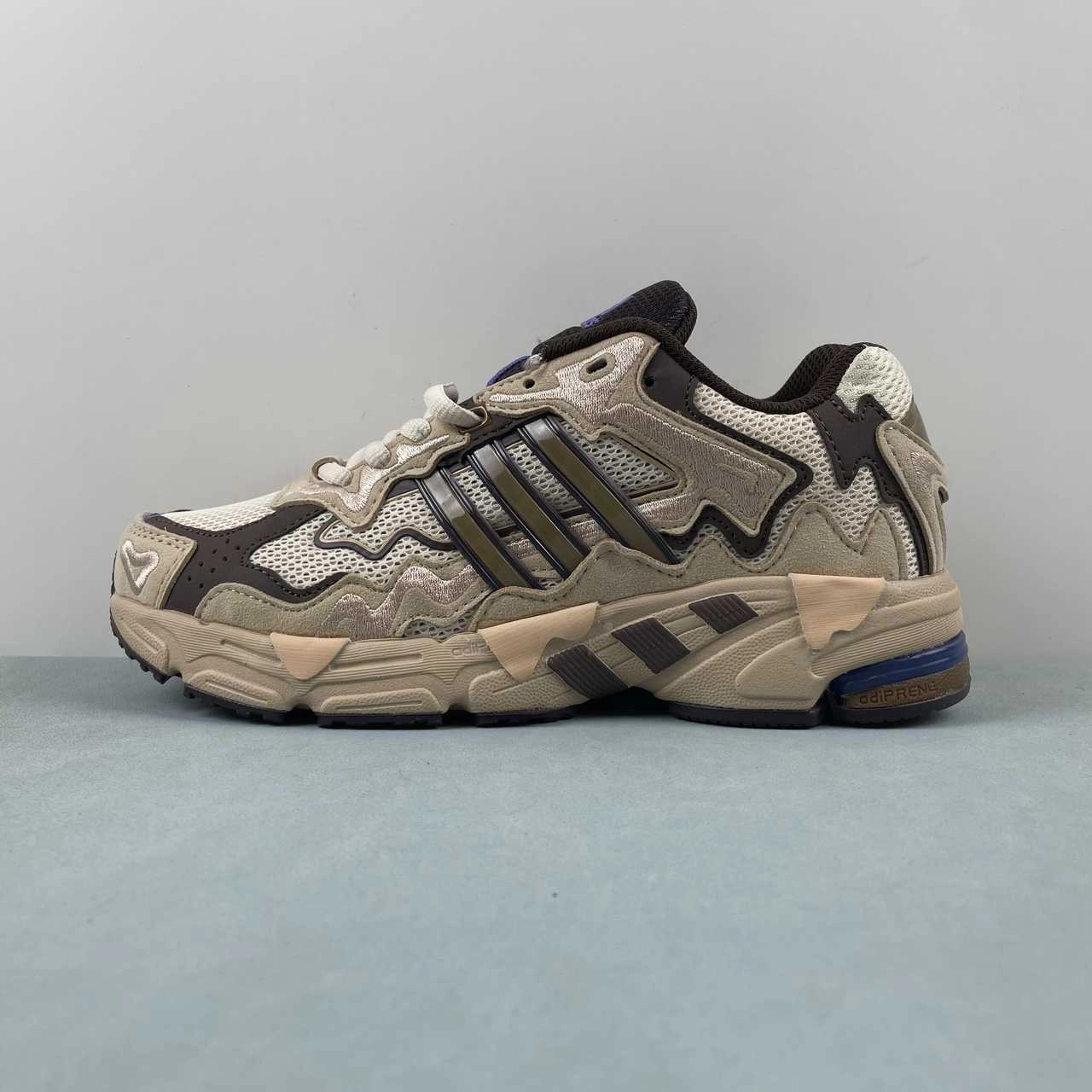 Adidas Response CL x Bad Bunny Step Fine Ecru Tint Bronze Strata Earth Strata ID0780 Moisture-wicking fabric race - day running shoes