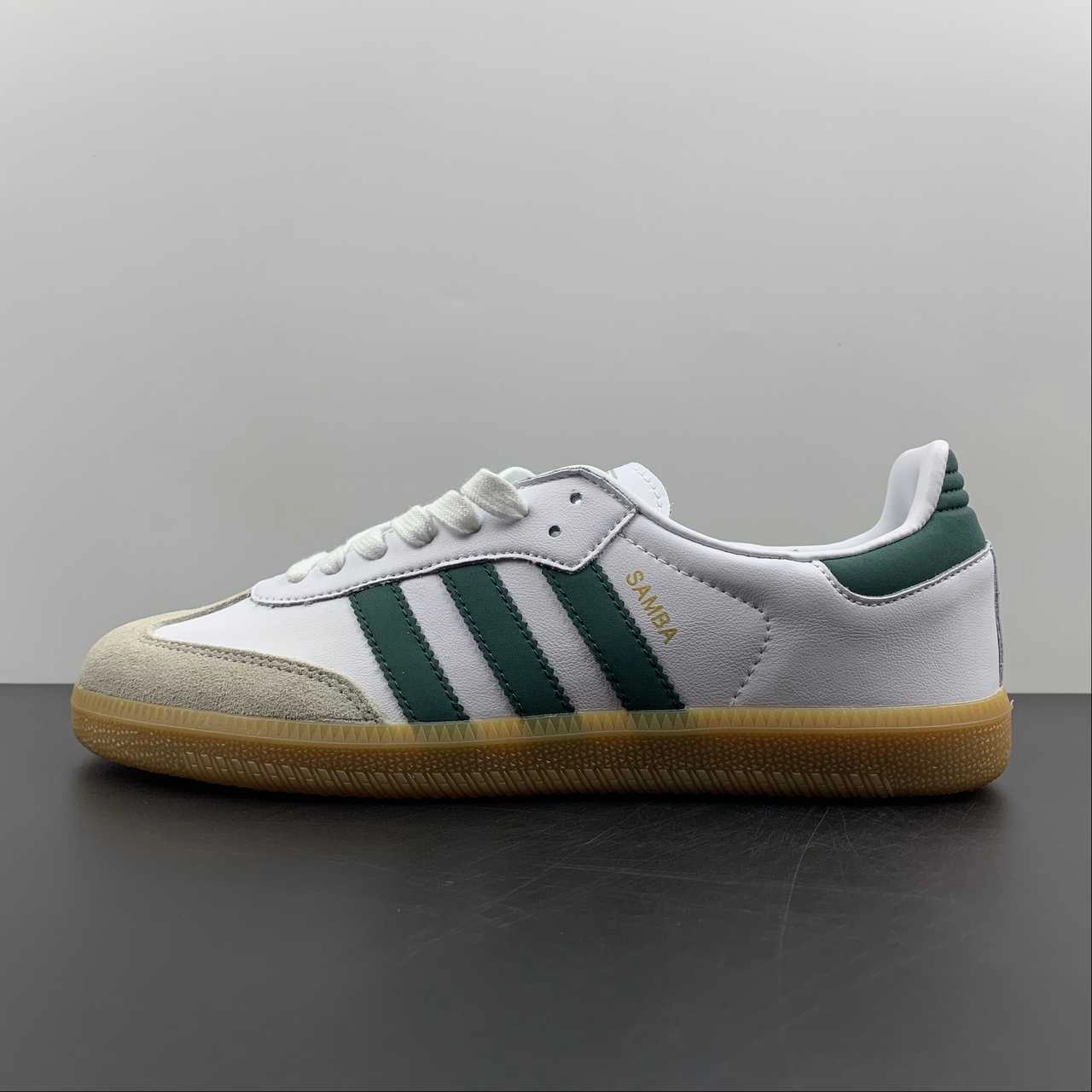 Friend Pace Drill Step Adidas Samba OG Cloud White Collegiate Green Vapour Green EE5451