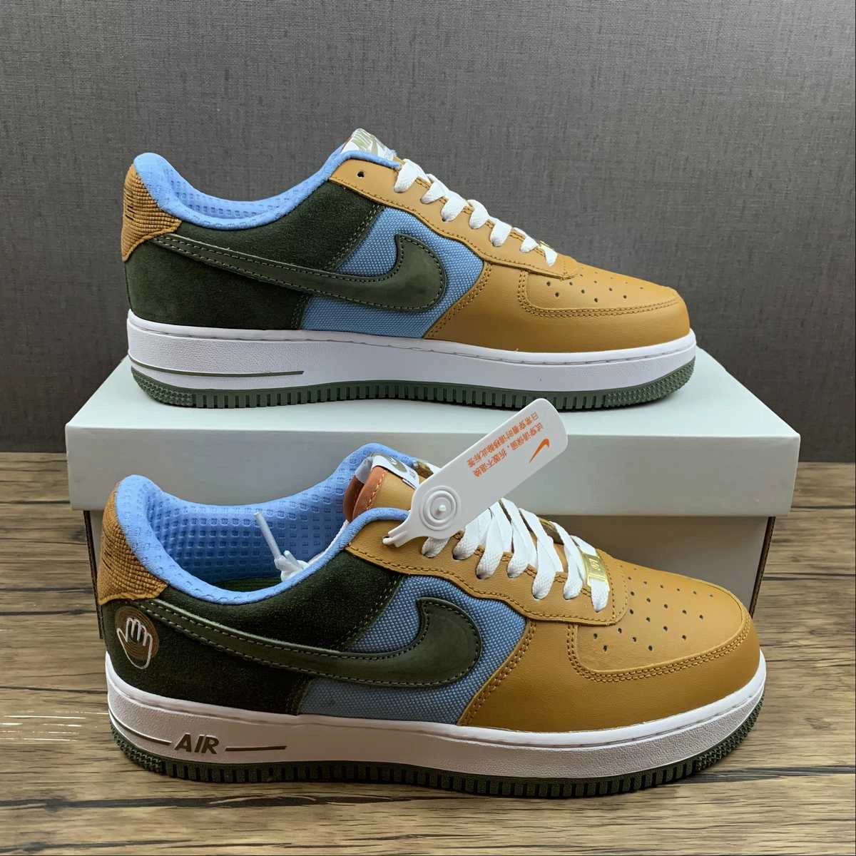 Air Force 1 07 Low Premium Bobbito Blue Suede Ice Pilgrim 316892-831 Wide fit