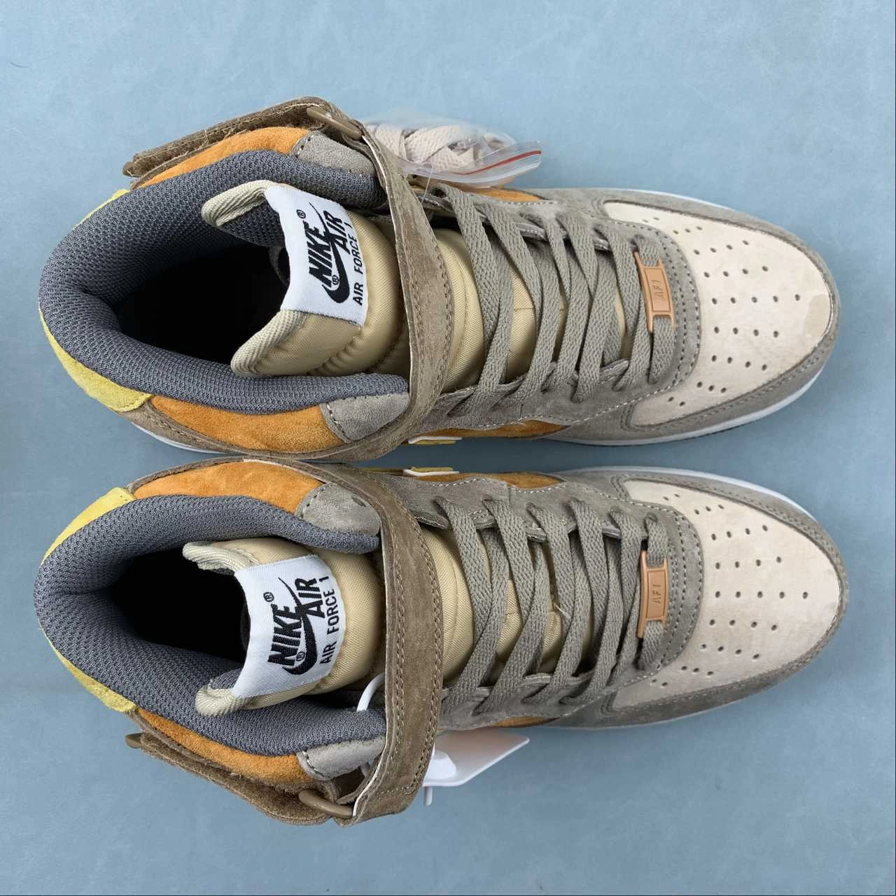 Gym Street Orange Pop Air Force 1 07 Mid Brown Orange Black CG9908-105