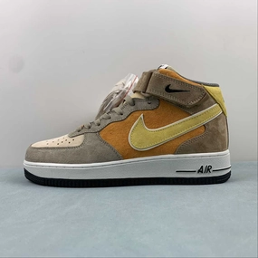 Air Force 1 07 Mid Brown Orange Black CG9908-105 outdoor chill Day Tripper