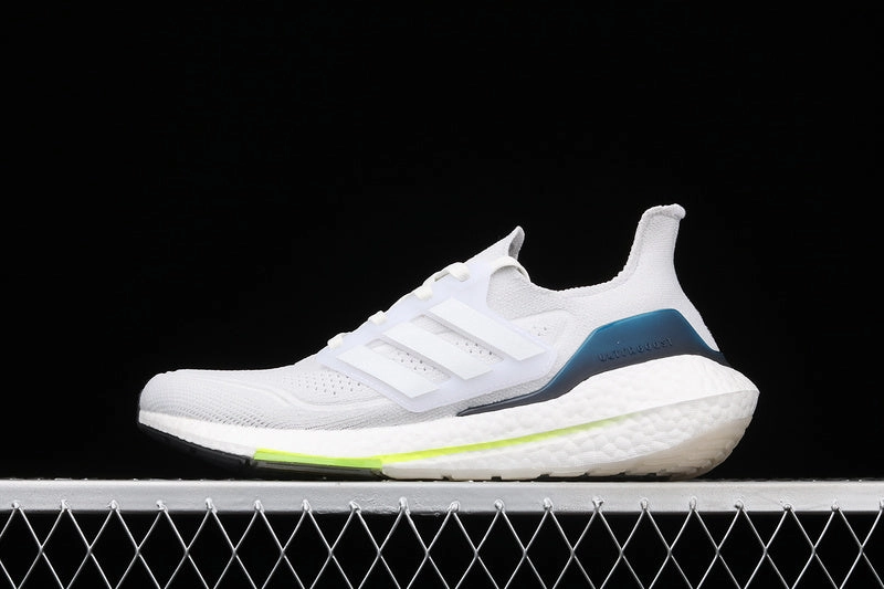 Adidas UltraBoost 21 White Volt Training Style