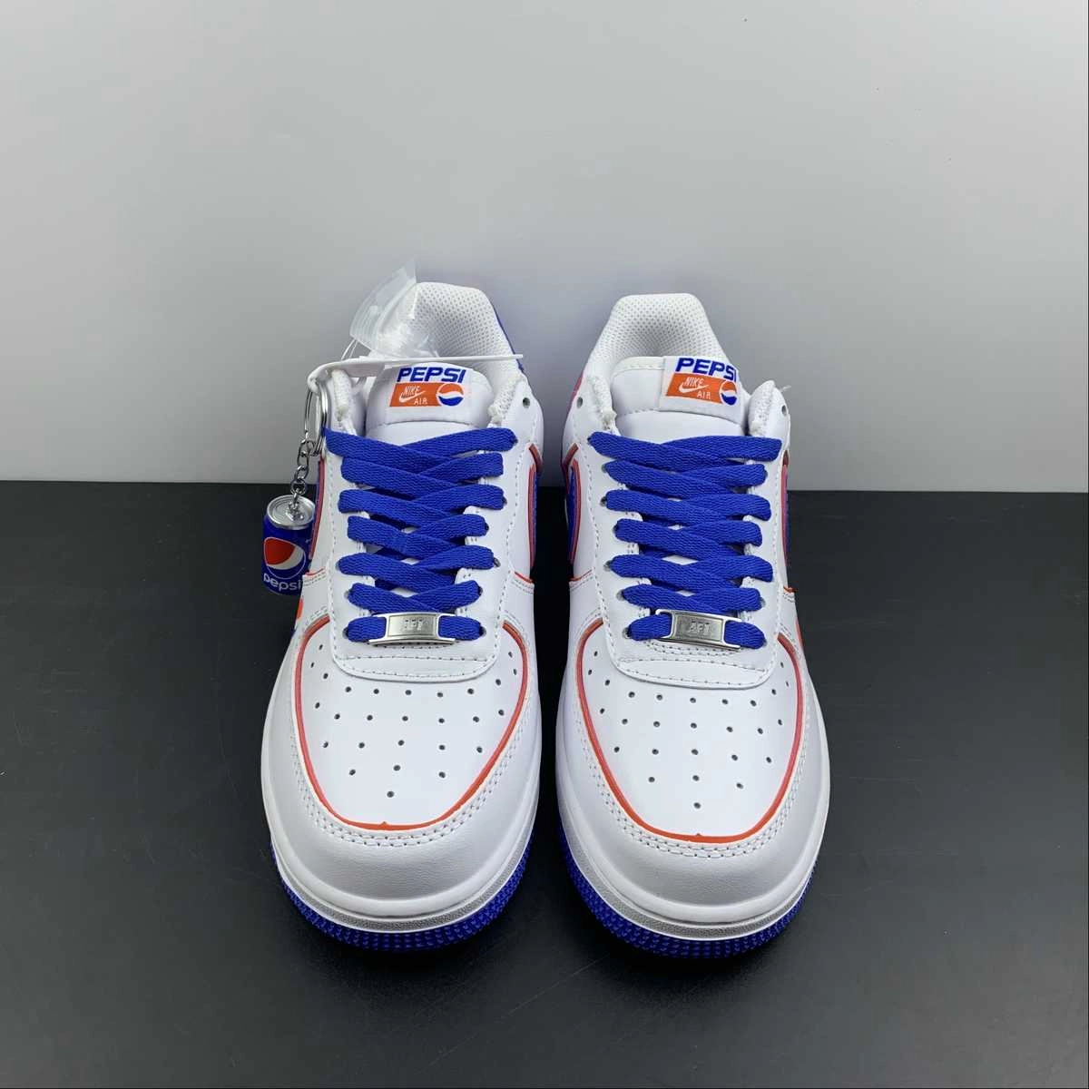 Winter Fit Holiday Comfort Air Force 1 07 Low Pepsi White Dark Blue Red BS8856-113