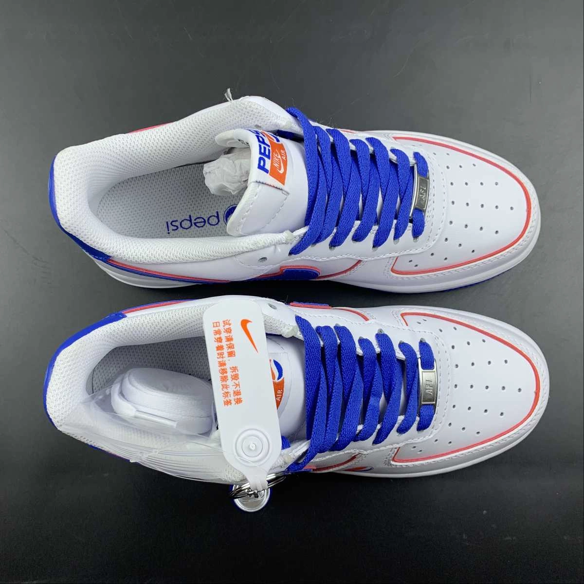 Every Step Air Force 1 07 Low Pepsi White Dark Blue Red BS8856-113