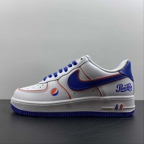 Comfortable ankle support Air Force 1 07 Low Pepsi White Dark Blue Red BS8856-113