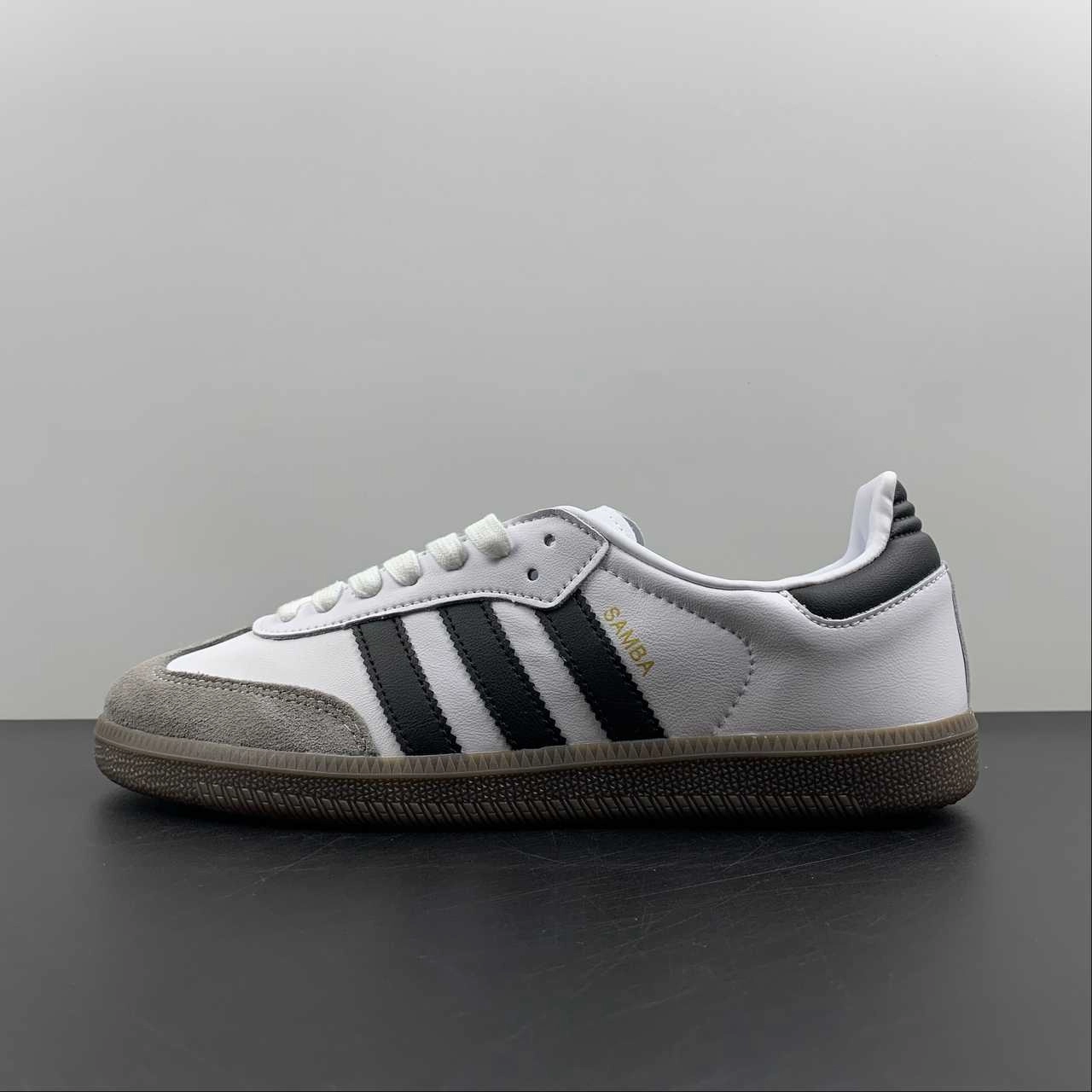 Classic Appeal Adidas SAMBA OG White Black Granite B75806