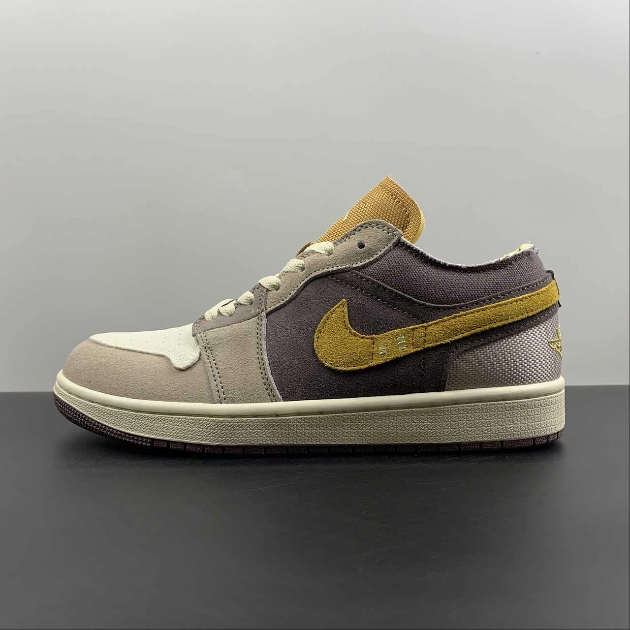 Air Jordan 1 Low SE Craft Taupe Haze Mint Foam Celestial Gold Sail DN1635-200 Zero Gravity Engineering Breathable Grip