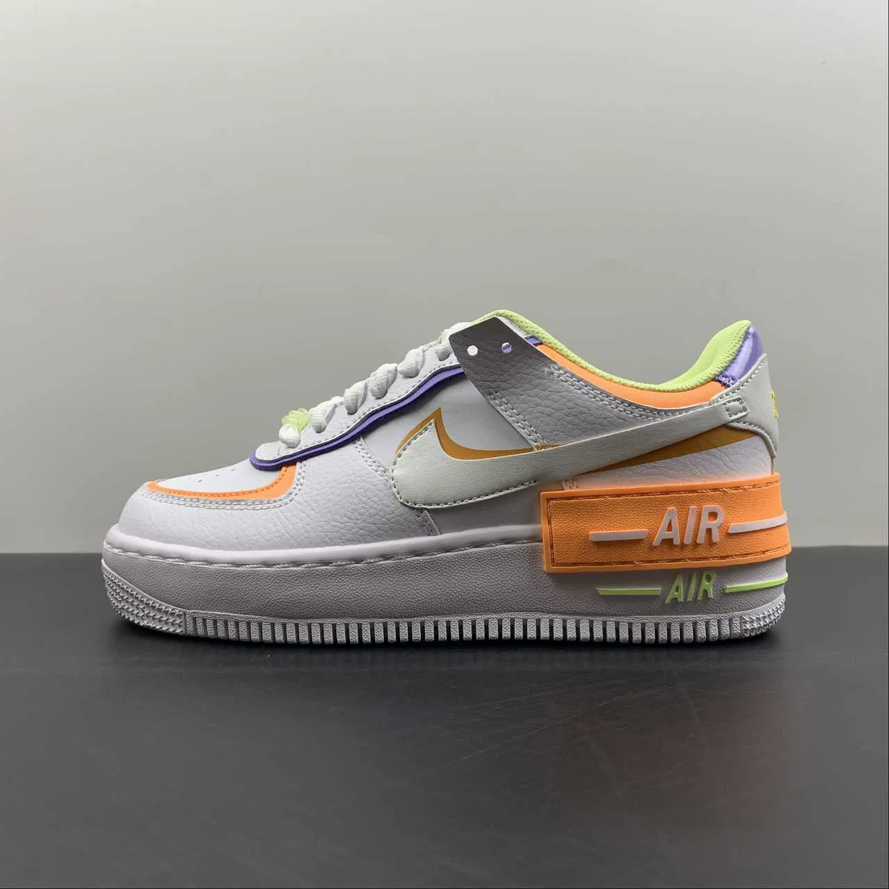 Air Force 1 Shadow White White-Peach Cream DX3718-100 Lasting Comfort Comfort Zone